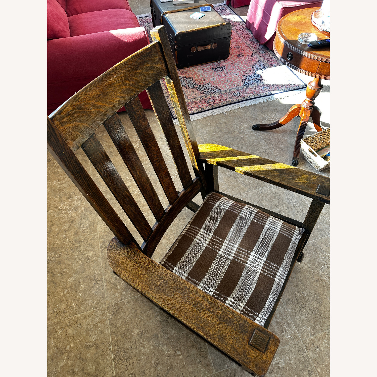 Stickley Brothers Furniture Dark Brown Armchair - image-4