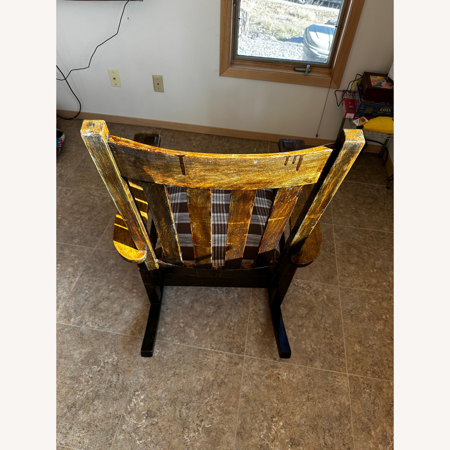 Stickley Brothers Furniture Dark Brown Armchair - image-3