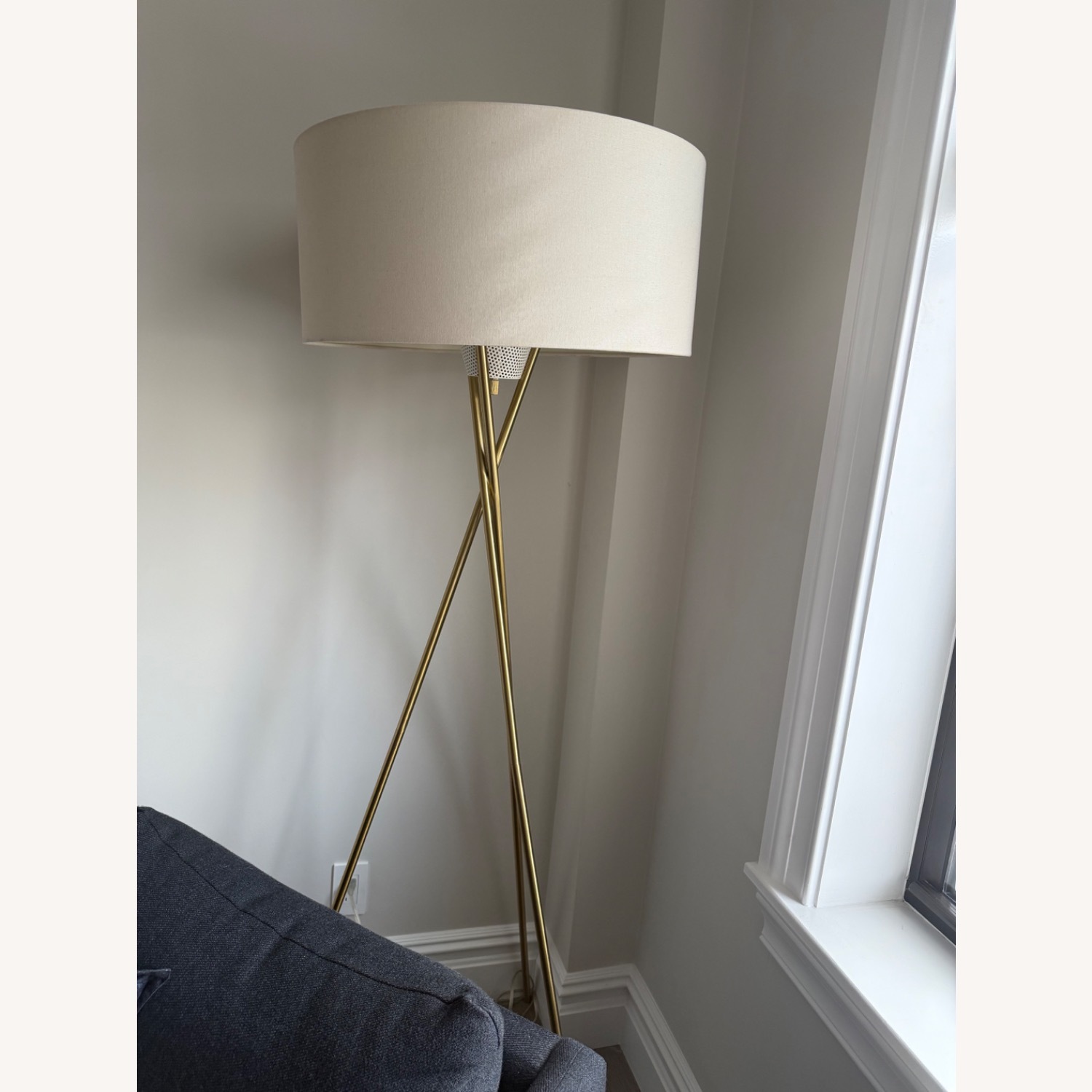West Elm Mid-Century Tripod Floor Lamp (66") - image-3