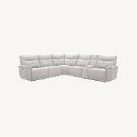 Light Gray Power Reclining Sectional