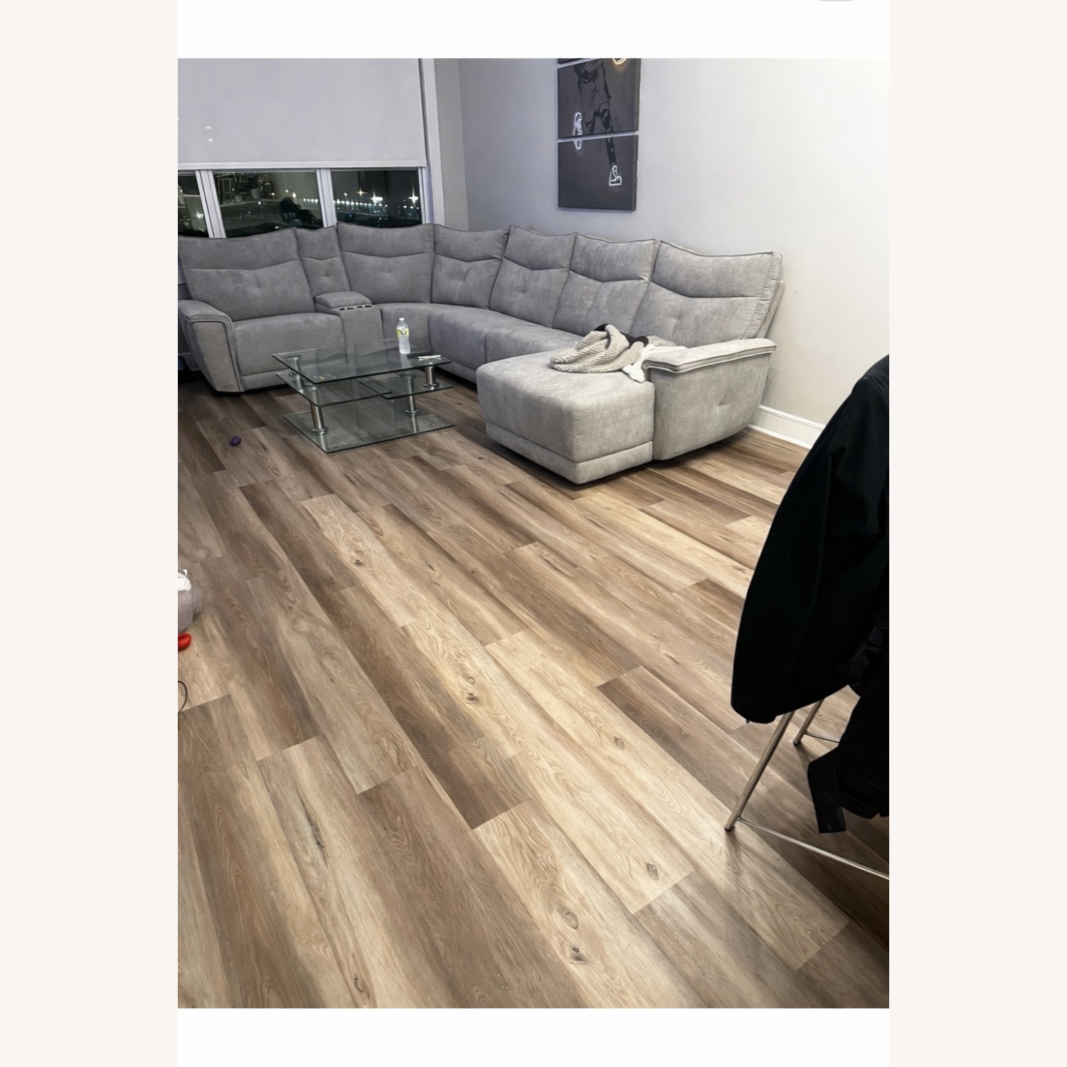 Light Gray Power Reclining Sectional - image-4