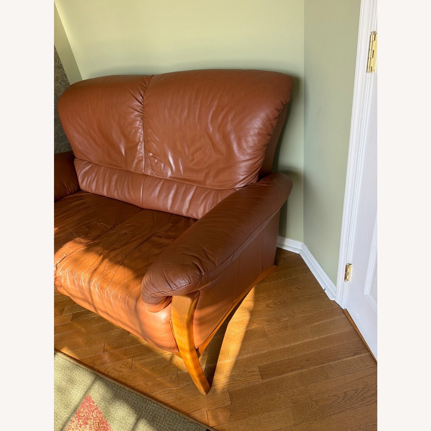 Scandinavian Designs Light Brown Loveseat - image-1