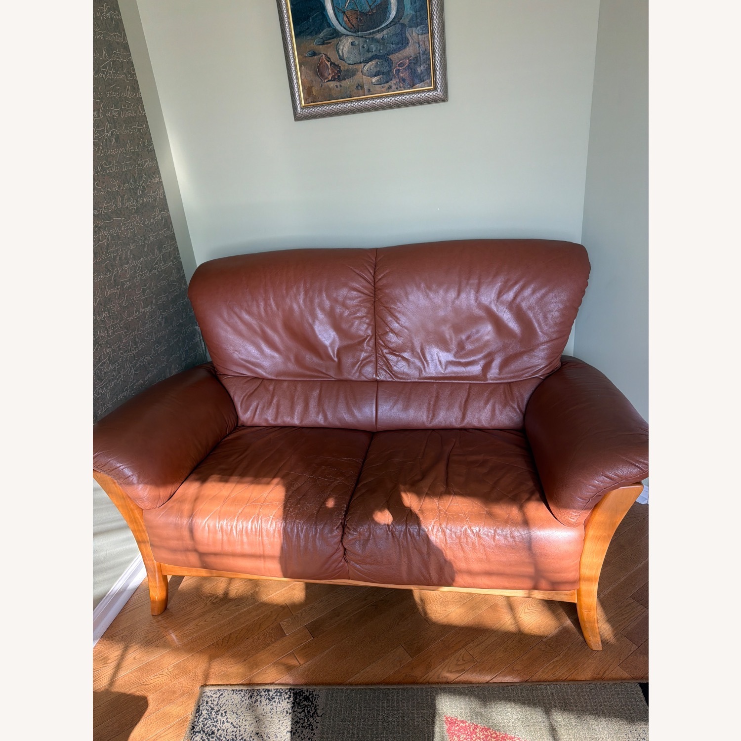 Scandinavian Designs Light Brown Loveseat - image-4