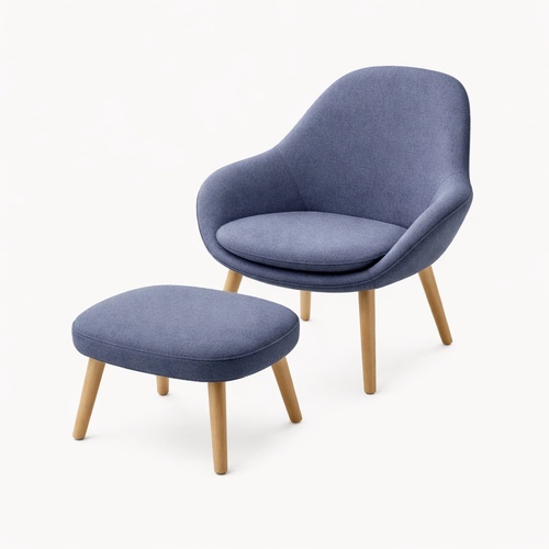 Used BoConcept Adelaide Blue Fabric Armchair for sale on AptDeco