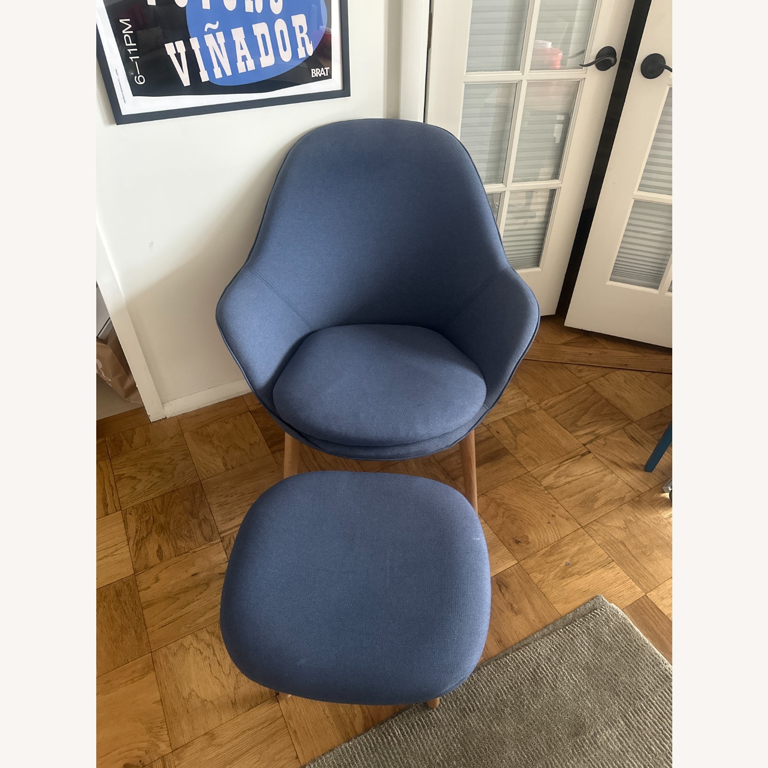 BoConcept Adelaide Blue Fabric Armchair - image-5