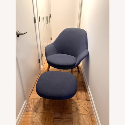 Used BoConcept Adelaide Blue Fabric Armchair for sale on AptDeco