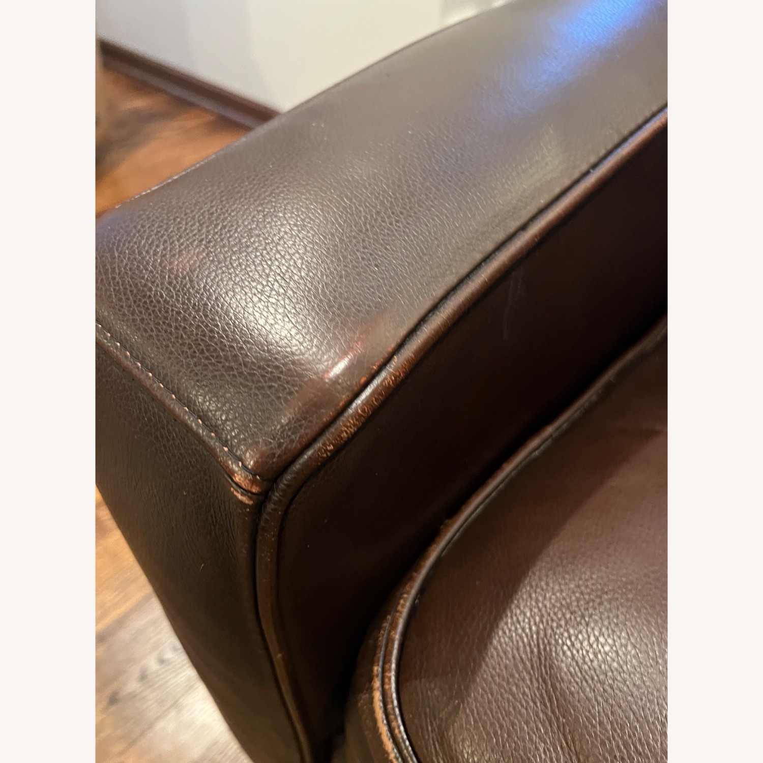 Dennison Dark Brown Leather 2 Piece Sectional - image-4