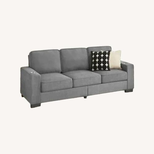 Used Gray Queen Memory Foam Sleeper Sofa for sale on AptDeco