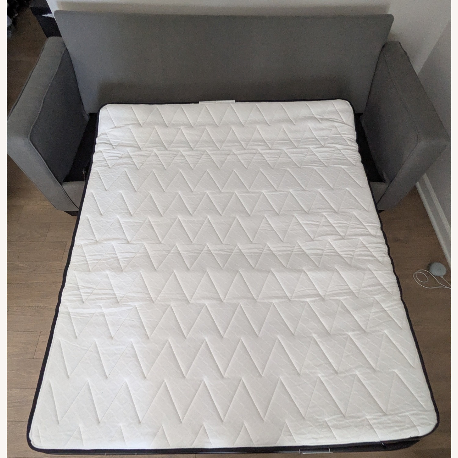 Gray Queen Memory Foam Sleeper Sofa - image-6