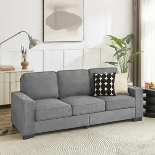 Used Gray Queen Memory Foam Sleeper Sofa for sale on AptDeco