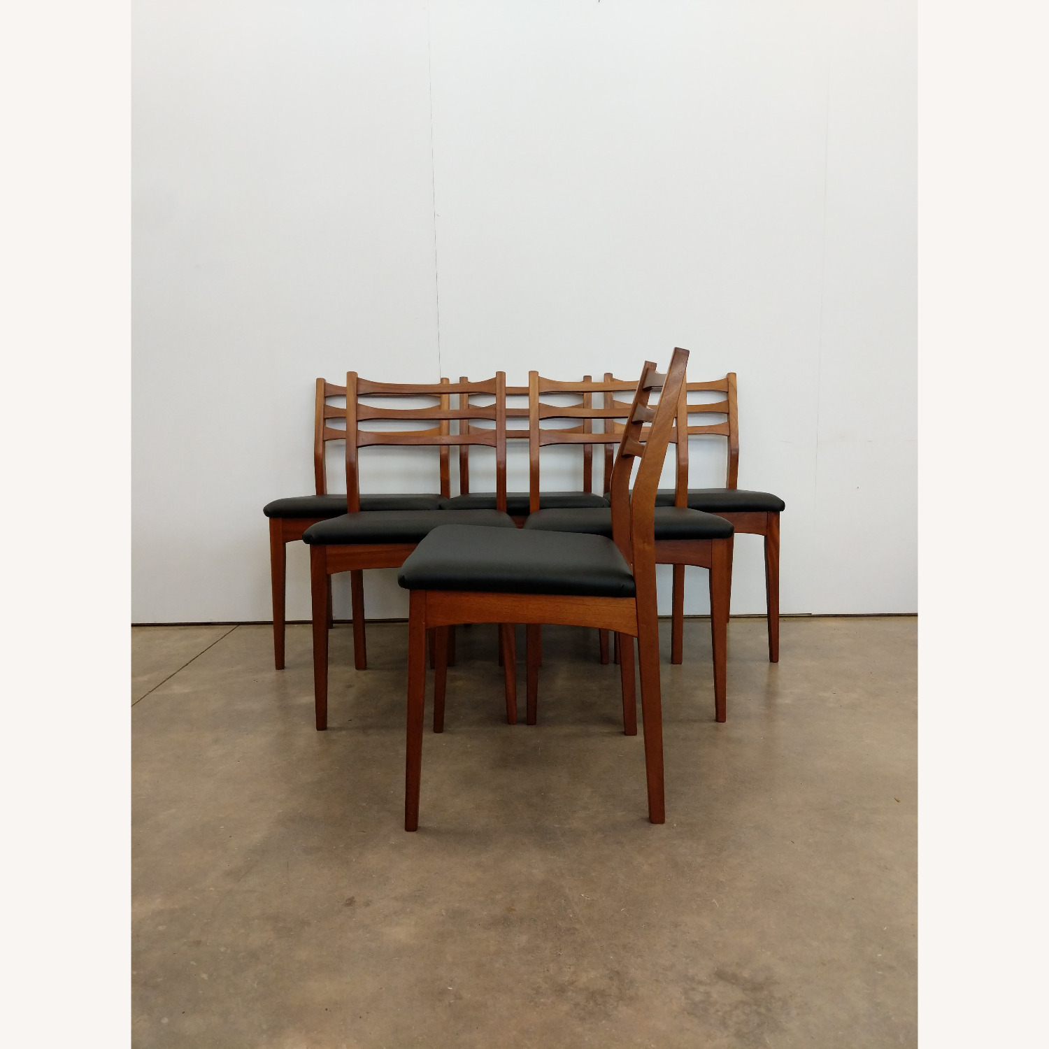 Set of 6 Vintage Mid Century Modern Dining Chairs - image-1