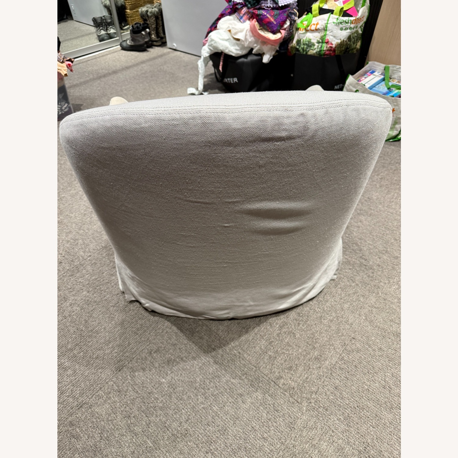 Restoration Hardware Modern Track Arm Slipcovered Swivel Glider - image-3