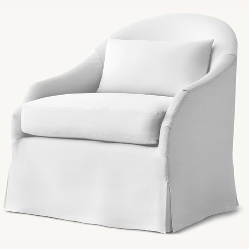 Used Restoration Hardware Modern Track Arm Slipcovered Swivel Glider for sale on AptDeco