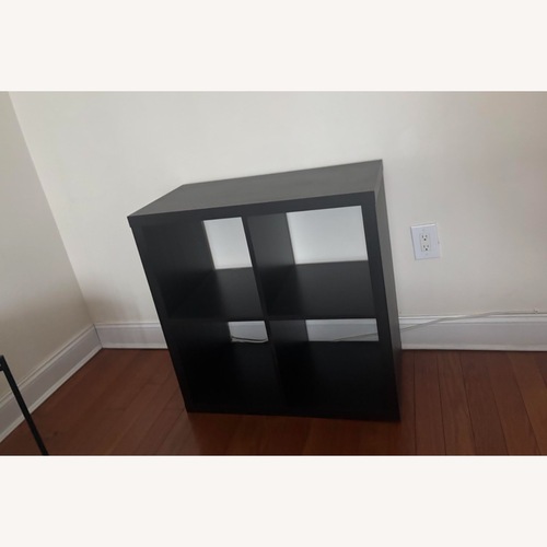 Used IKEA Kallax Black Bookcase for sale on AptDeco