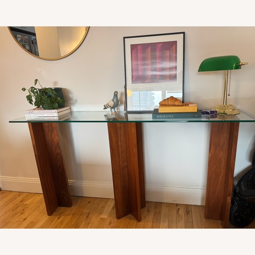 Used Urban Outfitters Aria Glass Console Table for sale on AptDeco