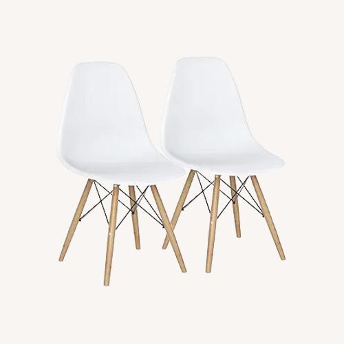Used Giantex Dining Chairs Set of 2 White for sale on AptDeco