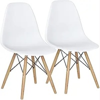 Giantex Dining Chairs Set of 2 White