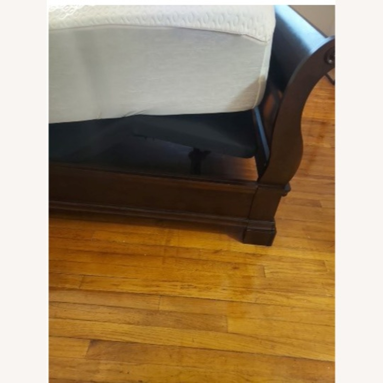 Wooden Sleigh Bed with Power Base - image-2