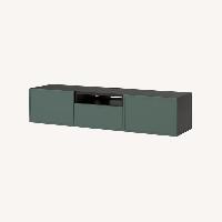 IKEA Besta Olive Green TV Bench