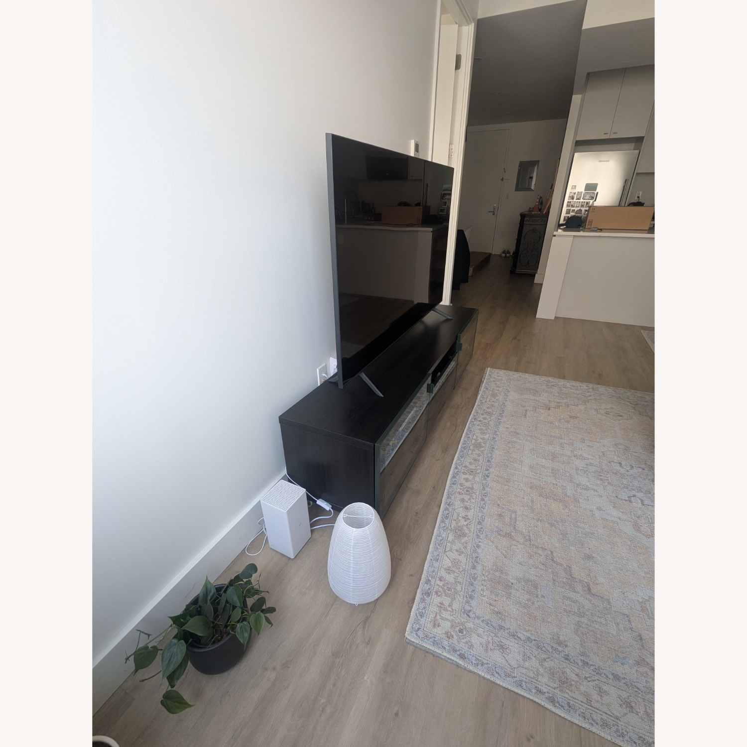 IKEA Besta Olive Green TV Bench - image-3