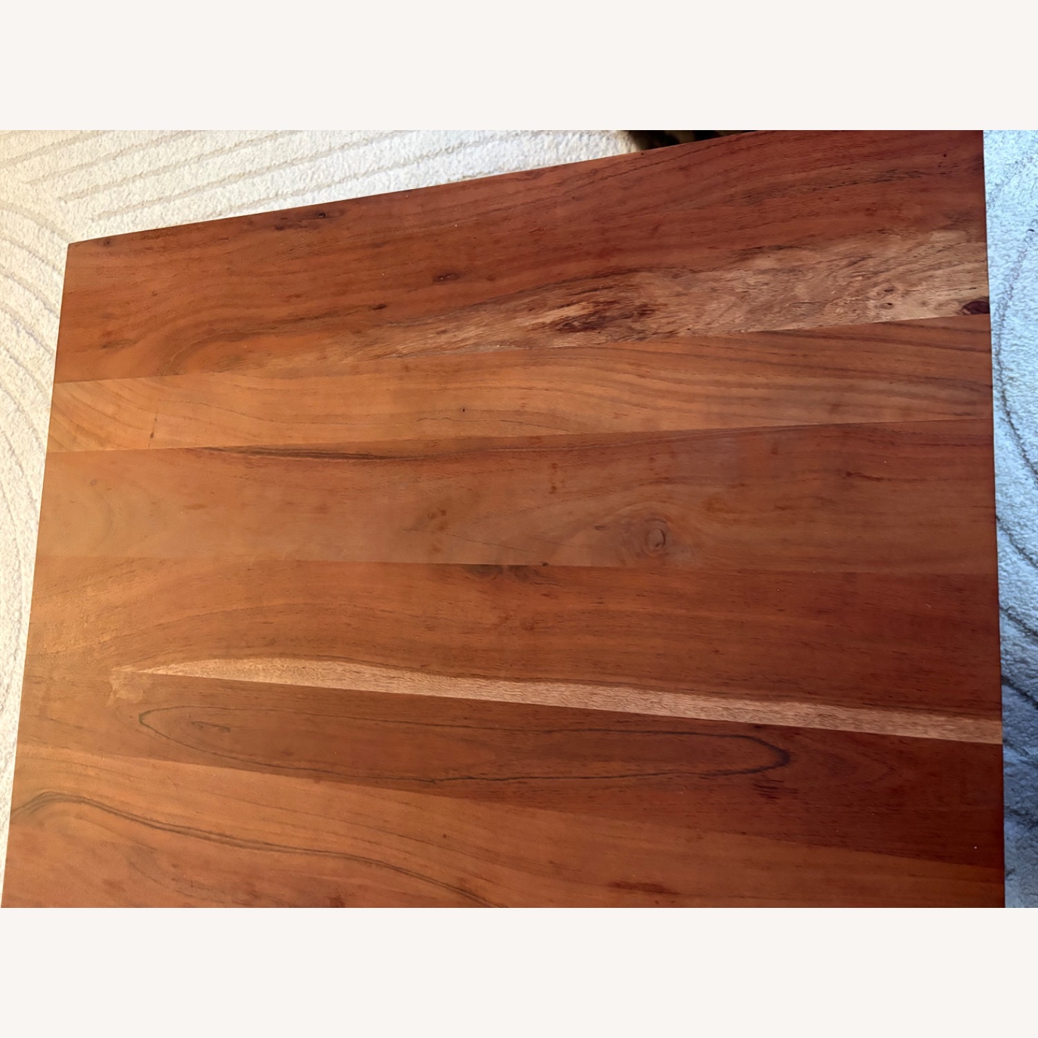 CB2 Dark Brown Wood Rotating Coffee Table - image-5