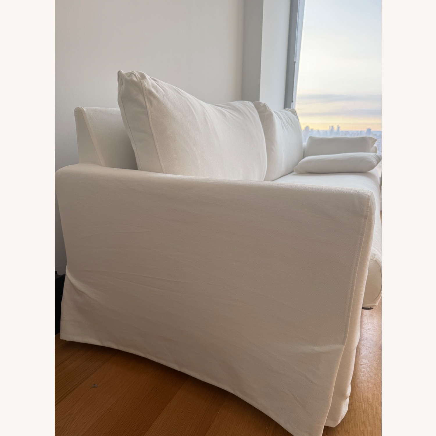 IKEA Hyltarp White Fabric 3+ Seater Sofa - image-2