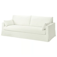IKEA Hyltarp White Fabric 3+ Seater Sofa