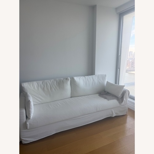 Used IKEA Hyltarp White Fabric 3+ Seater Sofa for sale on AptDeco