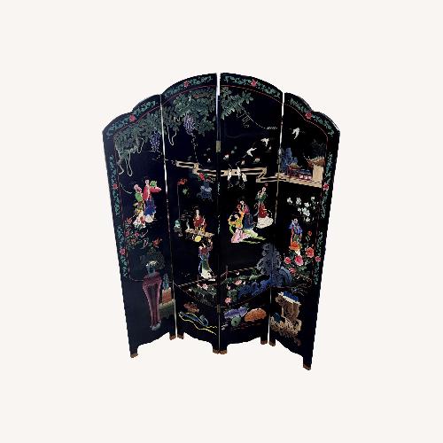Used Chinese Coromandel 4-Panel Screen Rllm Divider for sale on AptDeco