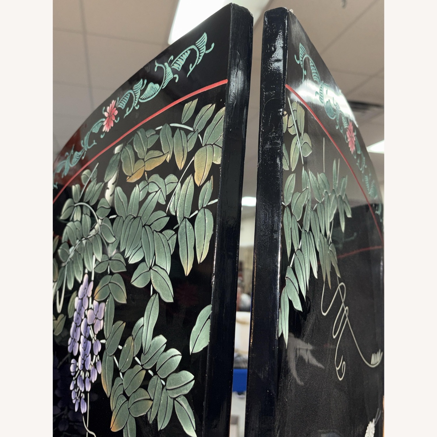 Chinese Coromandel 4-Panel Screen Rllm Divider - image-3
