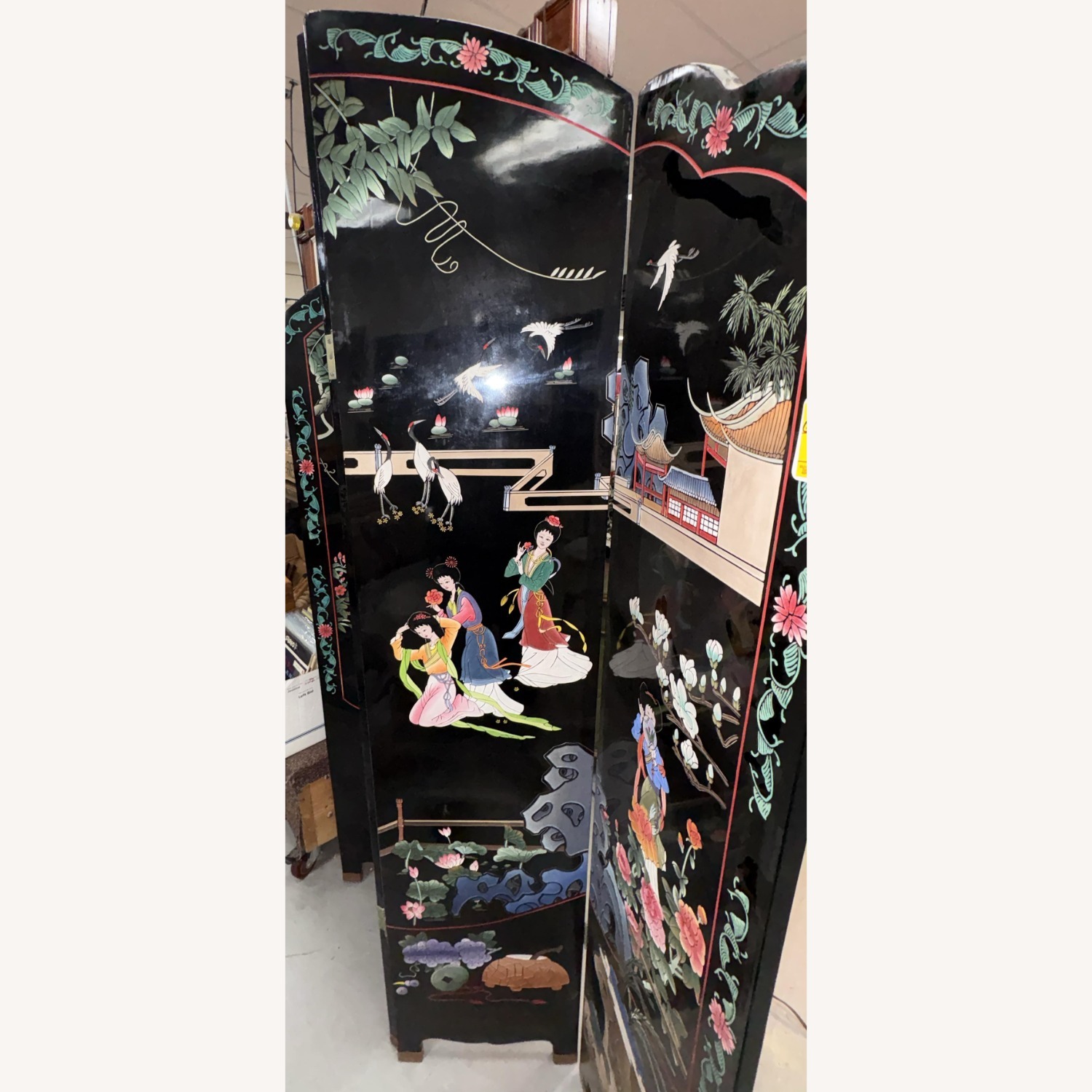 Chinese Coromandel 4-Panel Screen Rllm Divider - image-5
