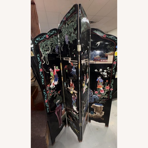 Used Chinese Coromandel 4-Panel Screen Rllm Divider for sale on AptDeco