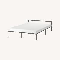 GRIMSBU Black Queen Bed