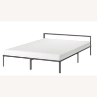 GRIMSBU Black Queen Bed