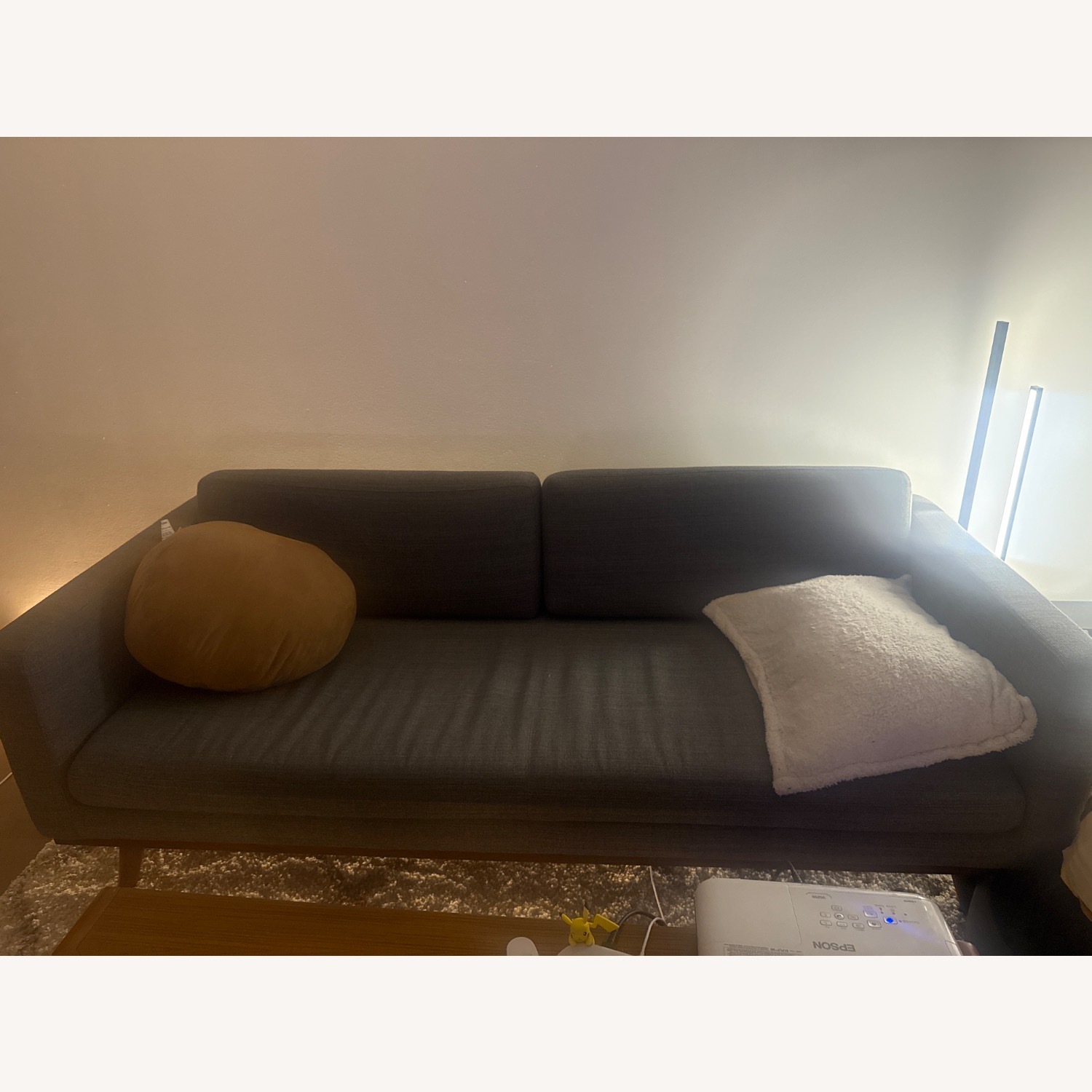 Wayfair Light Gray Fabric 3+ Seater Sofa - image-1