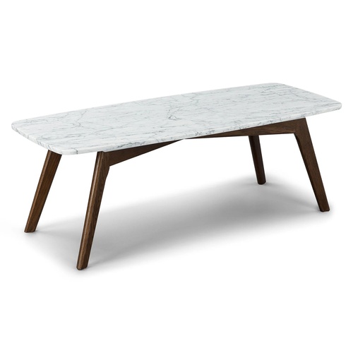 Used Article Vena 43.5" Marble Coffee Table - Walnut for sale on AptDeco