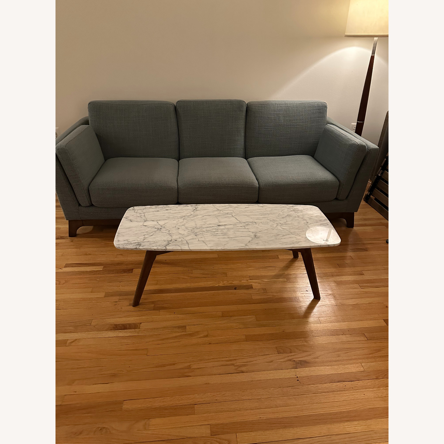 Article Vena 43.5" Marble Coffee Table - Walnut - image-2