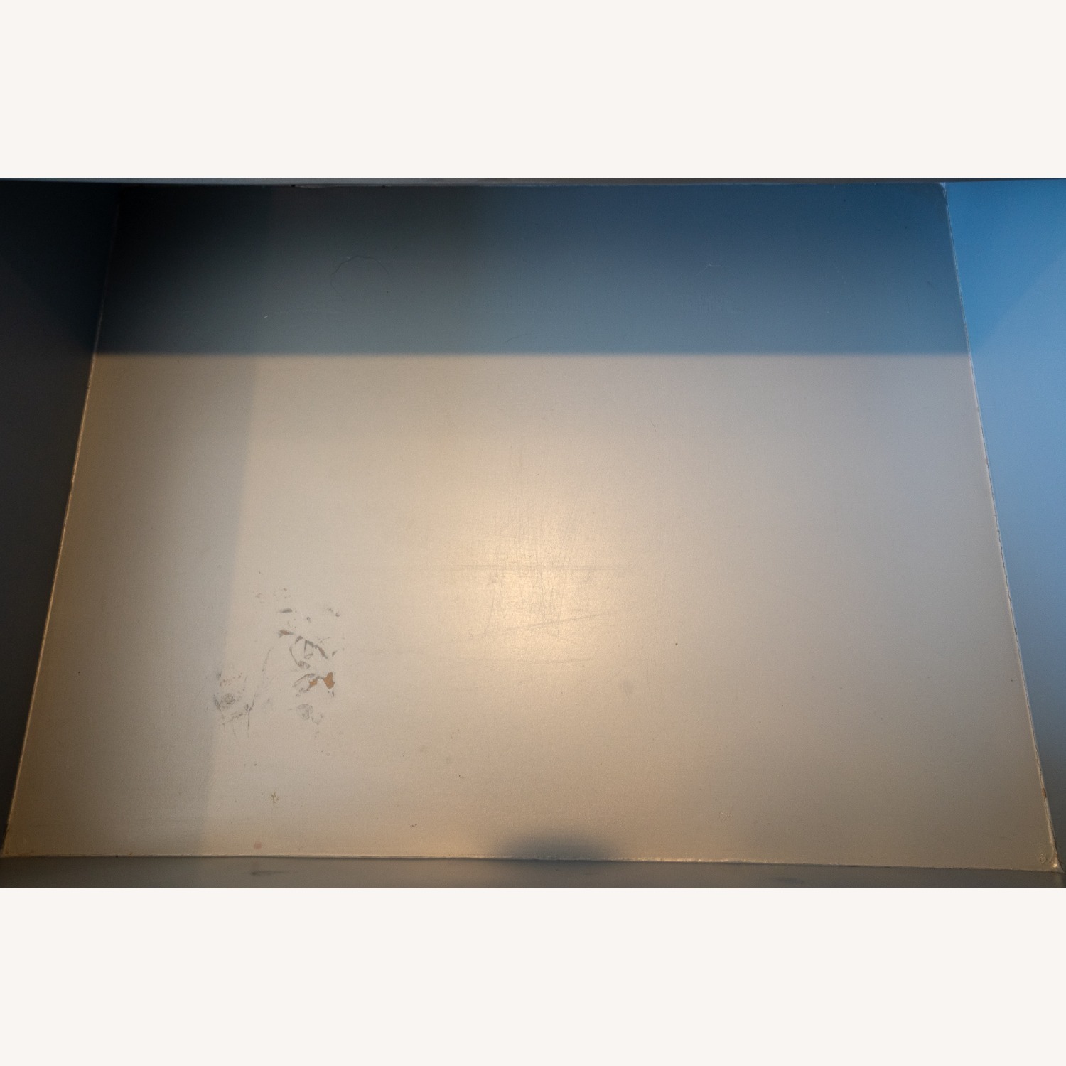 CB2 Proof Dark Gray Metal Nightstands - image-5