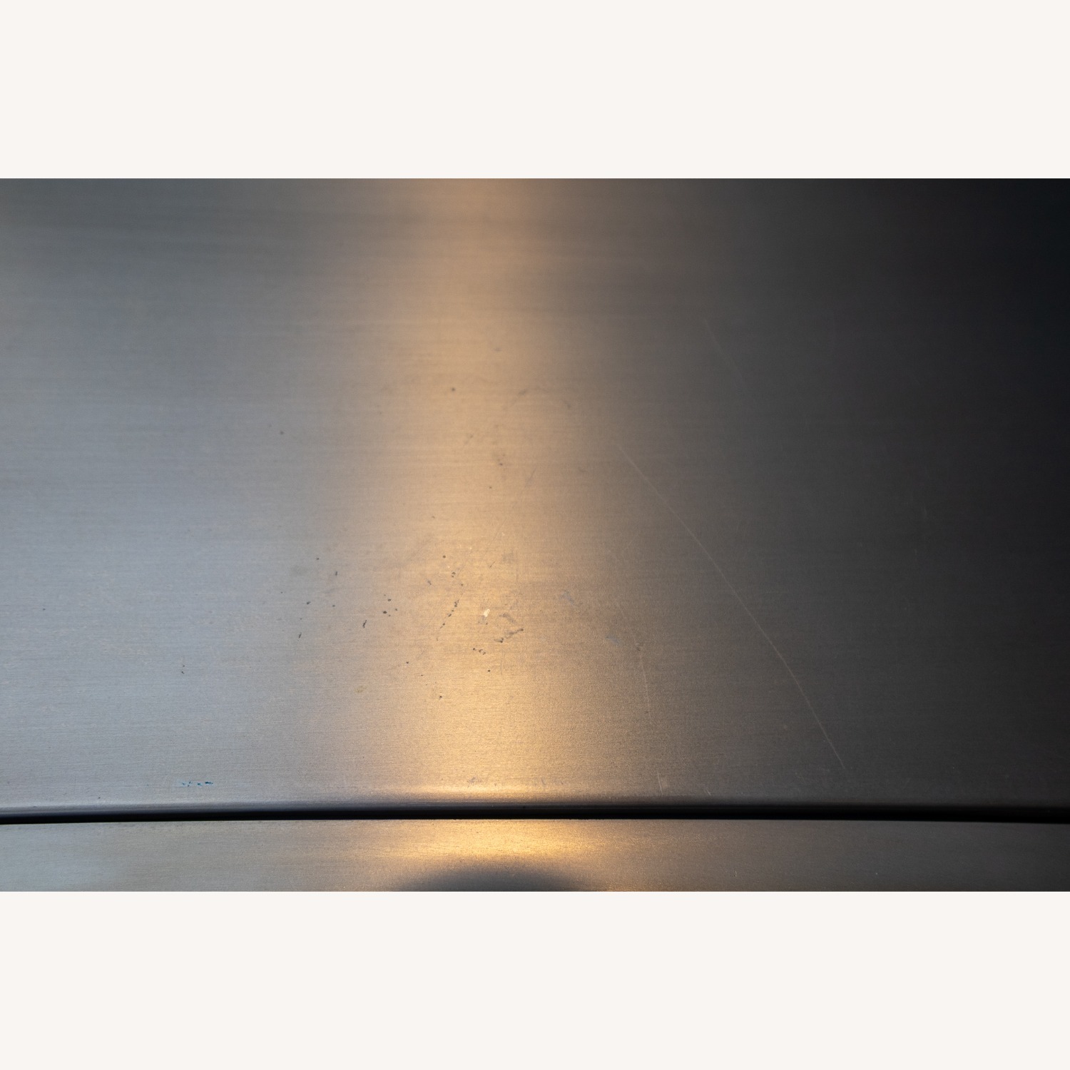 CB2 Proof Dark Gray Metal Nightstands - image-7