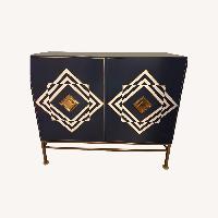 Taylor Made Custom Furniture Blue Wood Sideboard