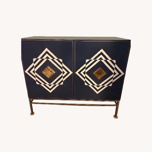 Used Taylor Made Custom Furniture Blue Wood Sideboard for sale on AptDeco