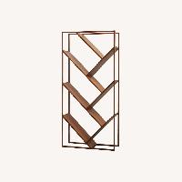 CB2 V Teak Room Divider