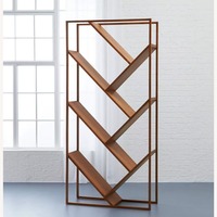 CB2 V Teak Room Divider