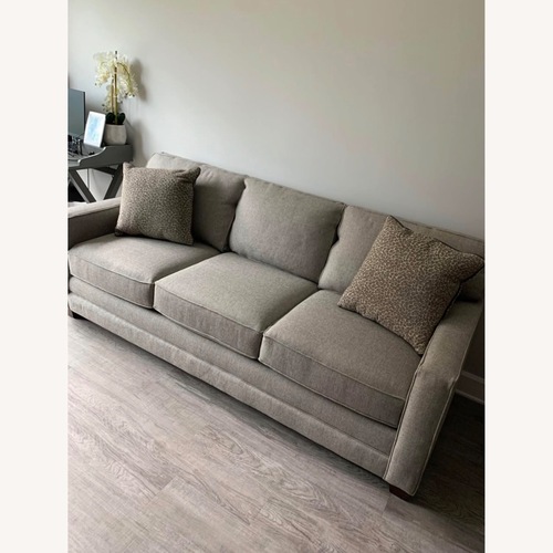 Used Bassett Light Gray Fabric 3+ Seater Sofa for sale on AptDeco