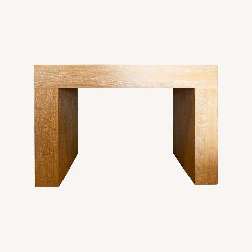 Used West Elm Limed Oak Chunky Desk/Console for sale on AptDeco