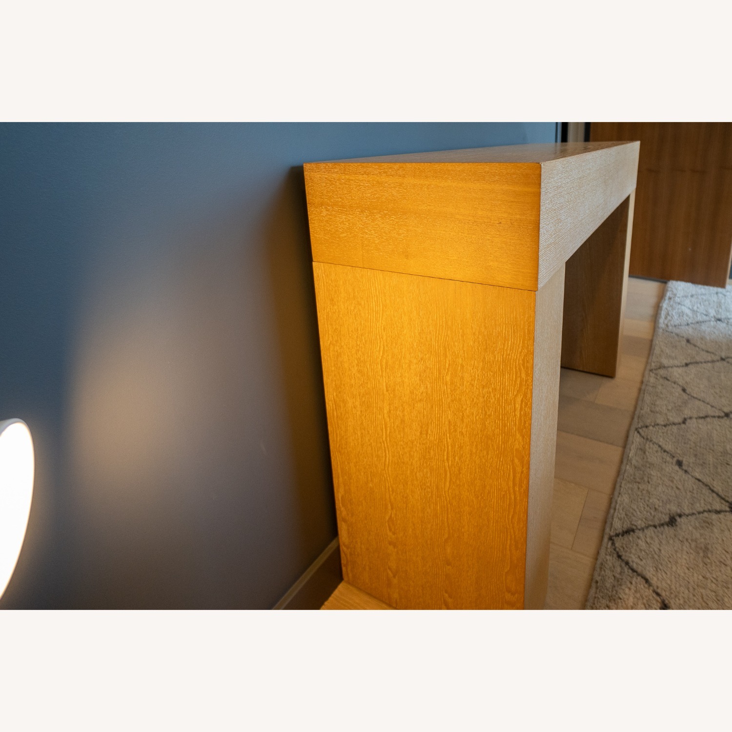 West Elm Limed Oak Chunky Desk/Console - image-4