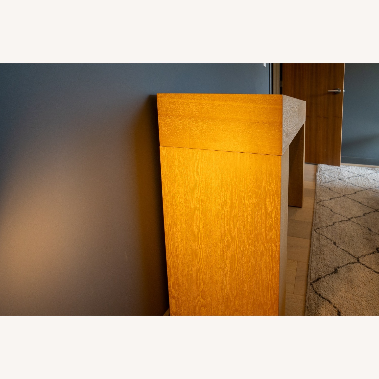 West Elm Limed Oak Chunky Desk/Console - image-2