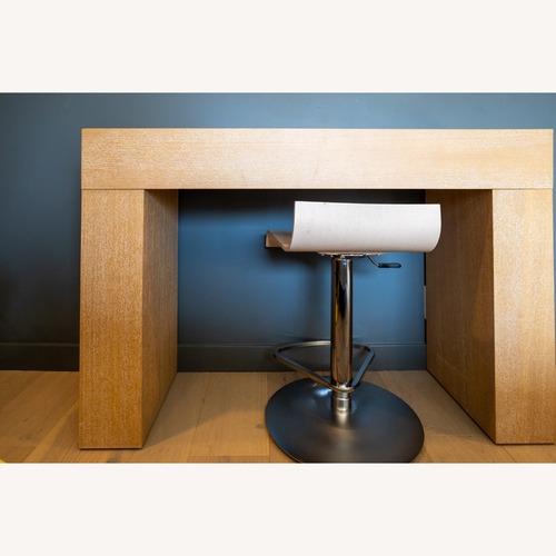 Used West Elm Limed Oak Chunky Desk/Console for sale on AptDeco
