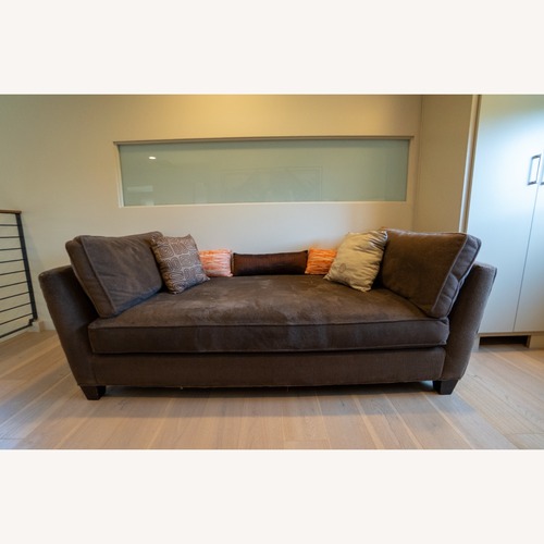Used Crate & Barrel Marlowe Dark Brown Terry Daybed for sale on AptDeco