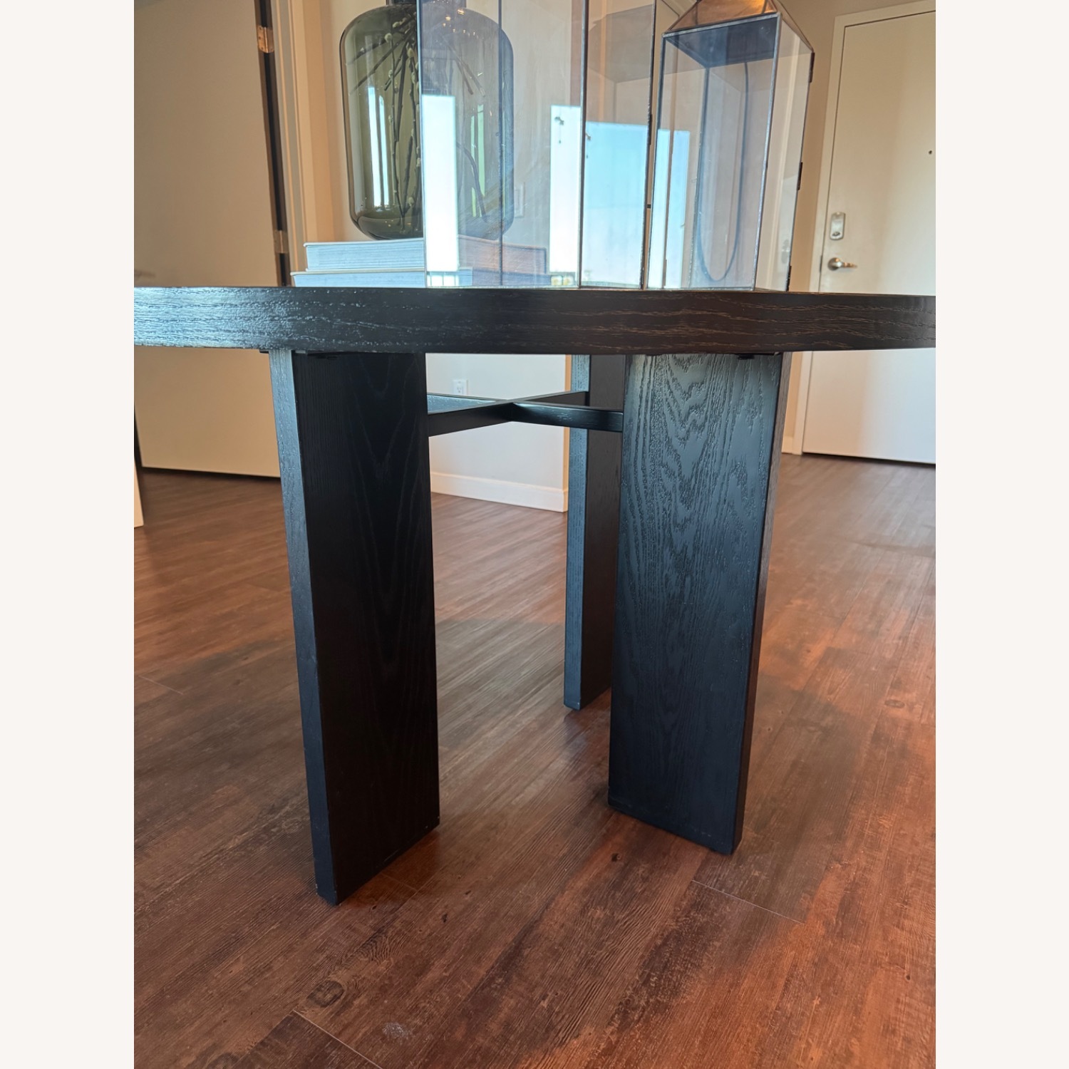 Black Wood Dining Table - image-3